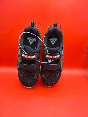 Monster Jam Grave Digger Light-Up Sneakers Boys Size 12